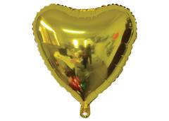 BALAO METALIZADO CORACAO C/CAN 5'' DO