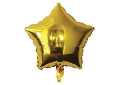 BALAO METALIZADO ESTRELA C/CAN 5'' DO