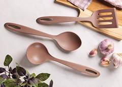 JOGO UT.COZINHA C/3PCS ABILIT MOCACCINO