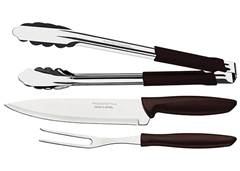 JOGO CHURRASCO 3PCS INOX PLENUS PT