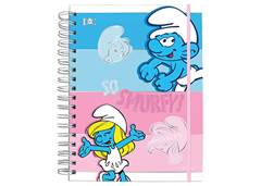 CAD. UNIVERSITARIO SMART SMURFS C/DIV 140F