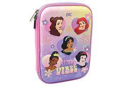 ESTOJO ESC DUPLO 3D PRINCESAS C/DIVISORIAS