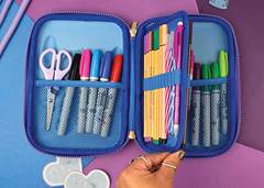 ESTOJO ESC DUPLO 3D STITCH C/DIVISORIAS