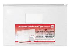 MALOTE MULTIUSO C/ZIPER SLIDE CRISTAL DAC