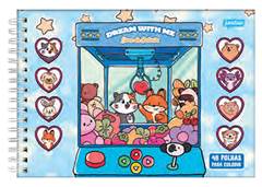 LIVRO PINTAR DREAM WITH ME GARRA 48PG AZUL