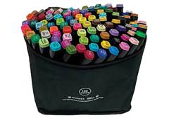 CANETA MARCADOR ARTISTCO DUAL C/100 CORES