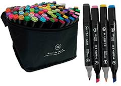 CANETA MARCADOR ARTISTCO DUAL C/100 CORES