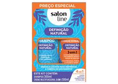 SH 300ML+CREM 300ML SALON LINE DEFINICAO
