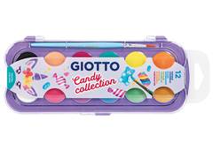 TINTA AQUARELA PASTILHA CANDY GIOTTO C/12 CORES