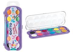 TINTA AQUARELA PASTILHA CANDY GIOTTO C/12 CORES