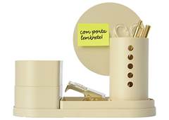ORGANIZADOR DE MESA COLLAGE 22CM 5PCS BEGE