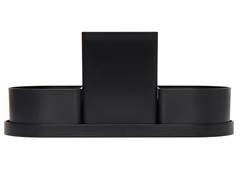 ORGANIZADOR DE MESA TRIPLE 22CM 4PCS PRETO