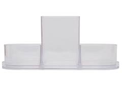 ORGANIZADOR DE MESA TRIPLE 22CM 4PCS CRISTAL