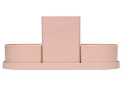 ORGANIZADOR DE MESA TRIPLE 22CM 4PCS ROSA