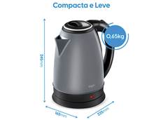 CHALEIRA ELETRICA INOX 2L 220V ELGIN CINZA