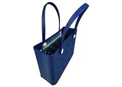 BOLSA MAO ELEGANCE MAKE+ M 36X13CM AZUL