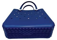 BOLSA MAO ELEGANCE MAKE+ M 36X13CM AZUL