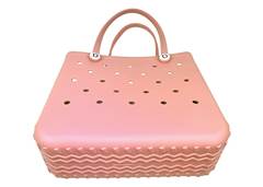 BOLSA MAO ELEGANCE MAKE+ M 36X13CM ROSA BEBE