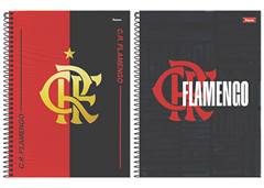 CADERNETA C.DURA FLAMENGO 8X1 80F