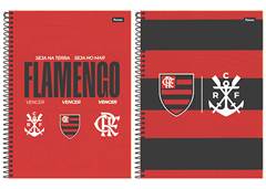CADERNETA C.DURA FLAMENGO 8X1 80F