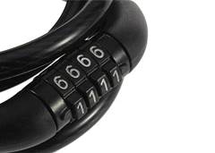 CADEADO FLEXIVEL C/SEGREDO 1,3M ZEIN