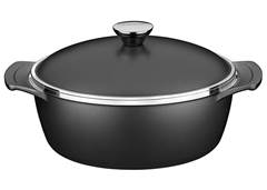 CACAROLA ALUM 24CM LYON 3,7L C/TAMPA PRETO