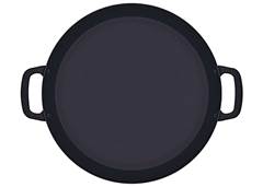 PAELLERA 38CM FERRO 5,1L PROFISSIONAL