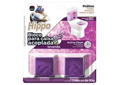 BLOCO P/CAIXA ACOPLADA HIPPO 2X50G LAVAN