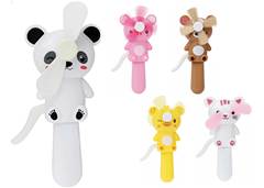 MINI VENTILADOR INF ANIMAIS 5X13CM SORT