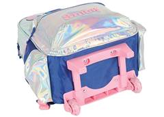 MOCHILA C/CARR. STITCH LUXCEL PRATA 41682