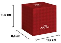 CAIXA MINI PANETO VERMELHO REGINA NATAL