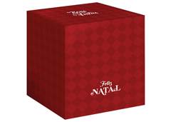 CAIXA MINI PANETO VERMELHO REGINA NATAL