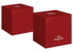 CAIXA MINI PANETO VERMELHO REGINA NATAL