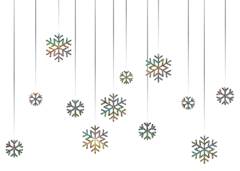 DECORACAO P/PORTA REGINA FLOCOS DE NEVE