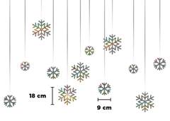 DECORACAO P/PORTA REGINA FLOCOS DE NEVE