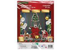 CORTINA FRANJA TNT 100X180CM NATALINA