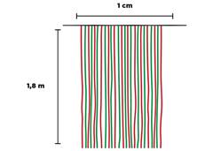 CORTINA FRANJA TNT 100X180CM NATALINA