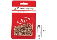ALFINETE DE SEGURANCA NIQ KIT C/100 25MM