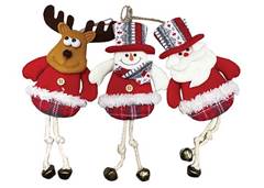 BONECO DE NATAL VMP TECIDO 31CM RF1