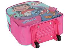 MOCHILA C/CARR. LUXCEL STITCH PINK 42674