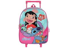MOCHILA C/CARR. LUXCEL STITCH PINK 42674