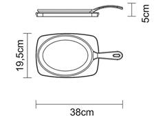 CONJUNTO TABUA MADEIRA TECA GRILL OVAL P/CHURRASCO C/2 PECAS