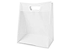 SACOLA PLANA FOSCA PP 40X30X12 C/ALCA BR