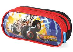 ESTOJO ESC LUXCEL TRIPLO HOT WHEELS PRETO