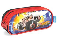 ESTOJO ESC LUXCEL TRIPLO HOT WHEELS PRETO