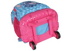 MOCHILA C/CARR. LUXCEL STITCH PINK 50102