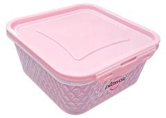 POTE QUAD CRISTAL 1L PLASVALE ROSA
