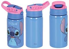 GARRAFA ALUMINIO 500ML STITCH AZUL