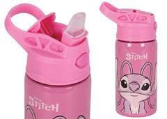 GARRAFA ALUMINIO 500ML STITCH ROSA