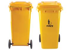 LIXEIRA COLETORA NOBRE 120L C/RODAS AM